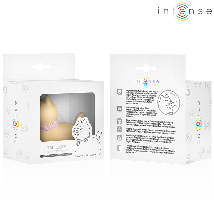 INTENSE - STIMOLATORE TOLOSA CON LINGUA ROTANTE A 360° GIALLO