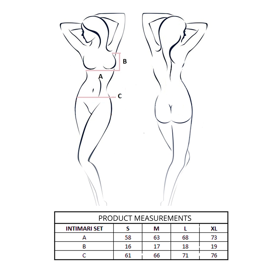 PASSION - INTIMARI REGGISENO + SLIP ROSA S/M
