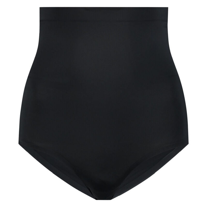 BYE-BRA - FAJA SENZA CUCITURE STILE PANTIES NERO MISURARE XXL