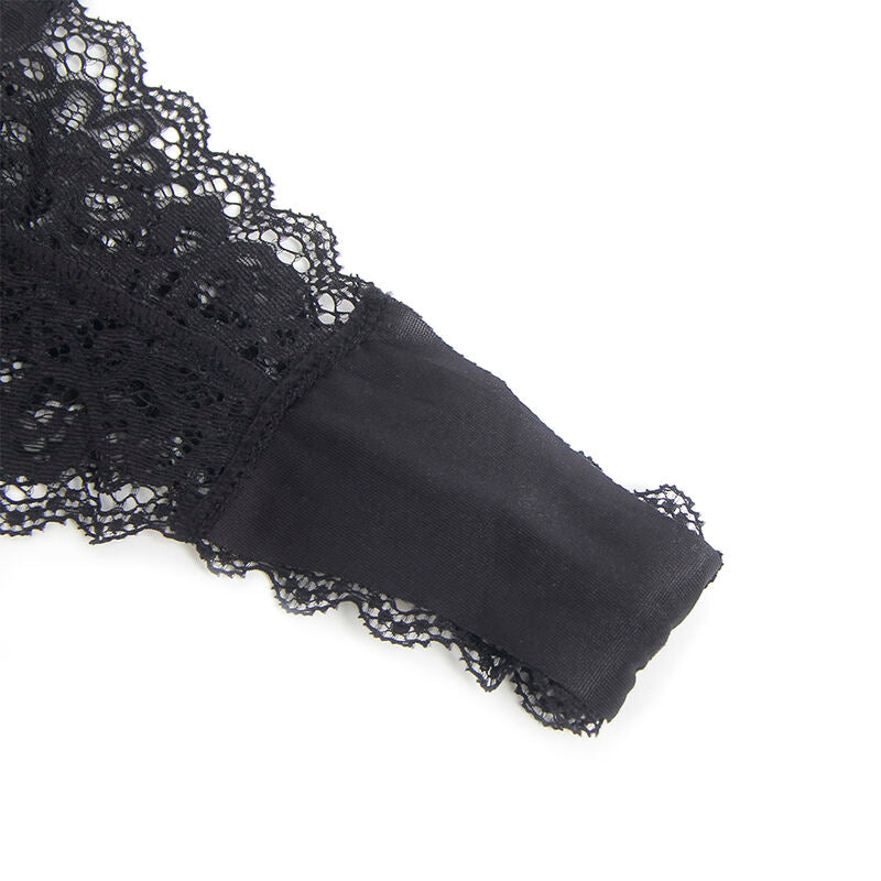 SUBBLIME - 955465 CORPO IN PELLE NERA CON CERNIERA L/XL