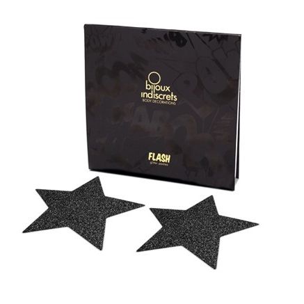 BIJOUX INDISCRETS - CAPPUCCI PER CAPEZZOLI INDISCRETI BLACK STAR FLASH