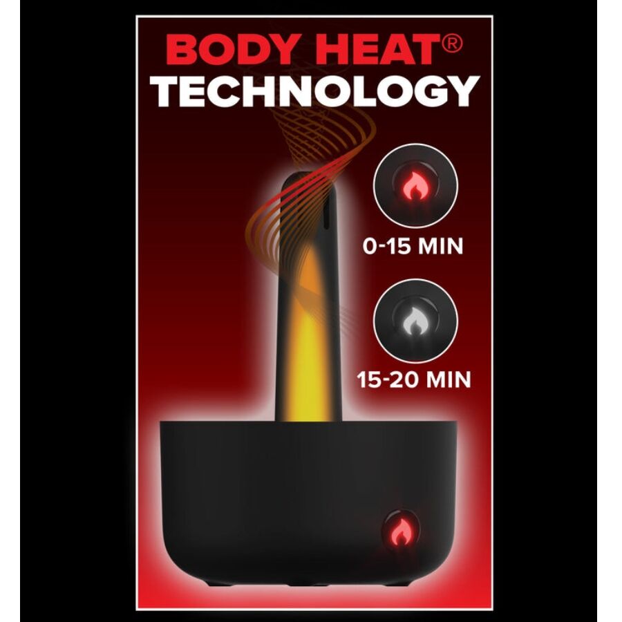PDX ELITE - MASTURBATORE AUTOMATICO MILK ME HOTTER CON VIBRAZIONE A SPINTA E EFFETTO CALORE