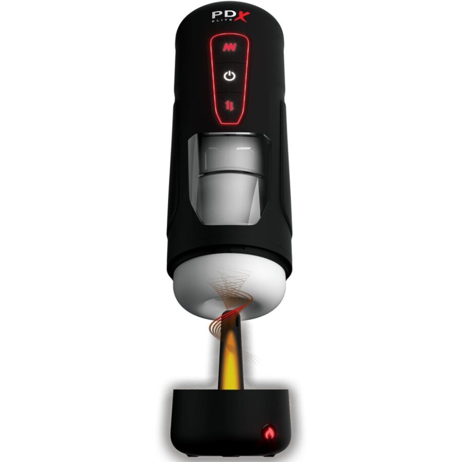 PDX ELITE - MASTURBATORE AUTOMATICO MILK ME HOTTER CON VIBRAZIONE A SPINTA E EFFETTO CALORE