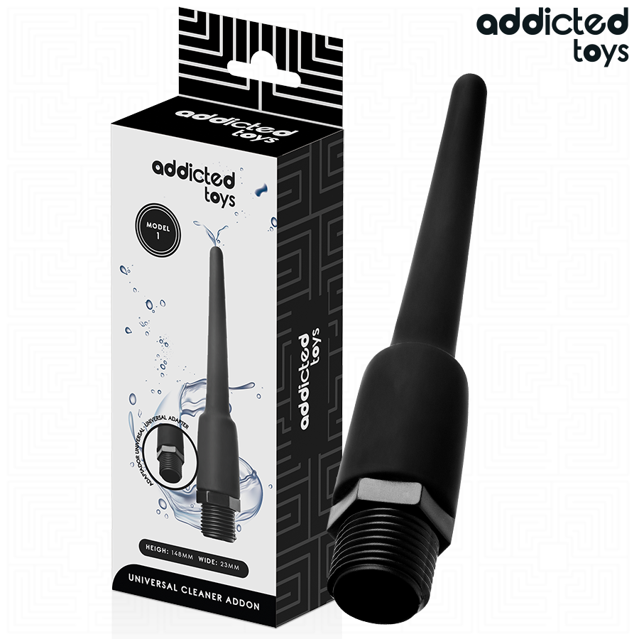 ADDICTED TOYS - PULITORE ANALE CON ADATTATORE UNIVERSALE MODELLO 1