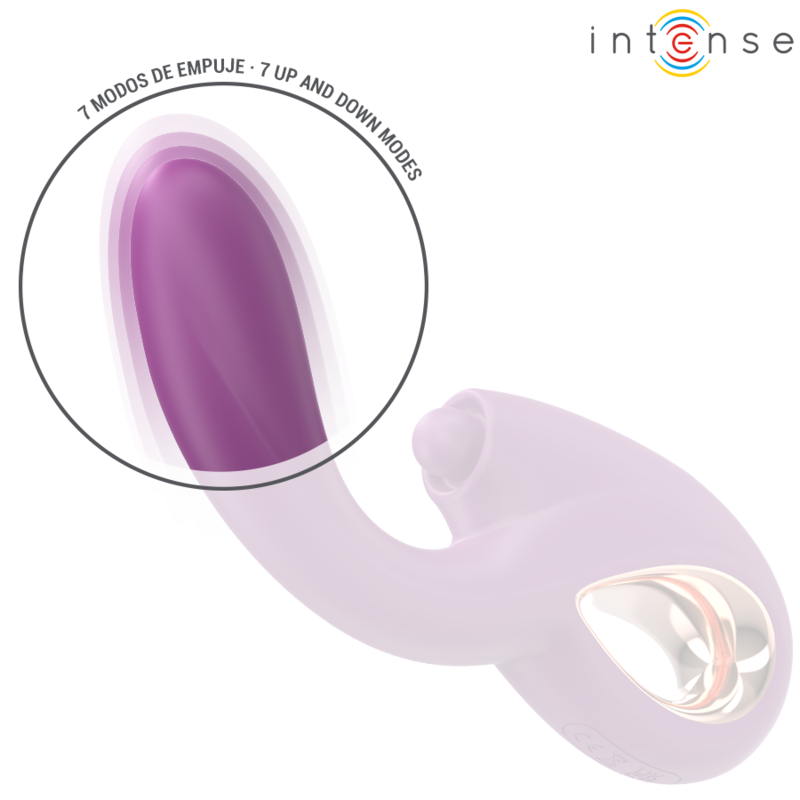 INTENSE - LALI VIBRATORE MULTIFUNZIONE PUNTO G TAPPING & THRUST & VIBRATION VIOLA