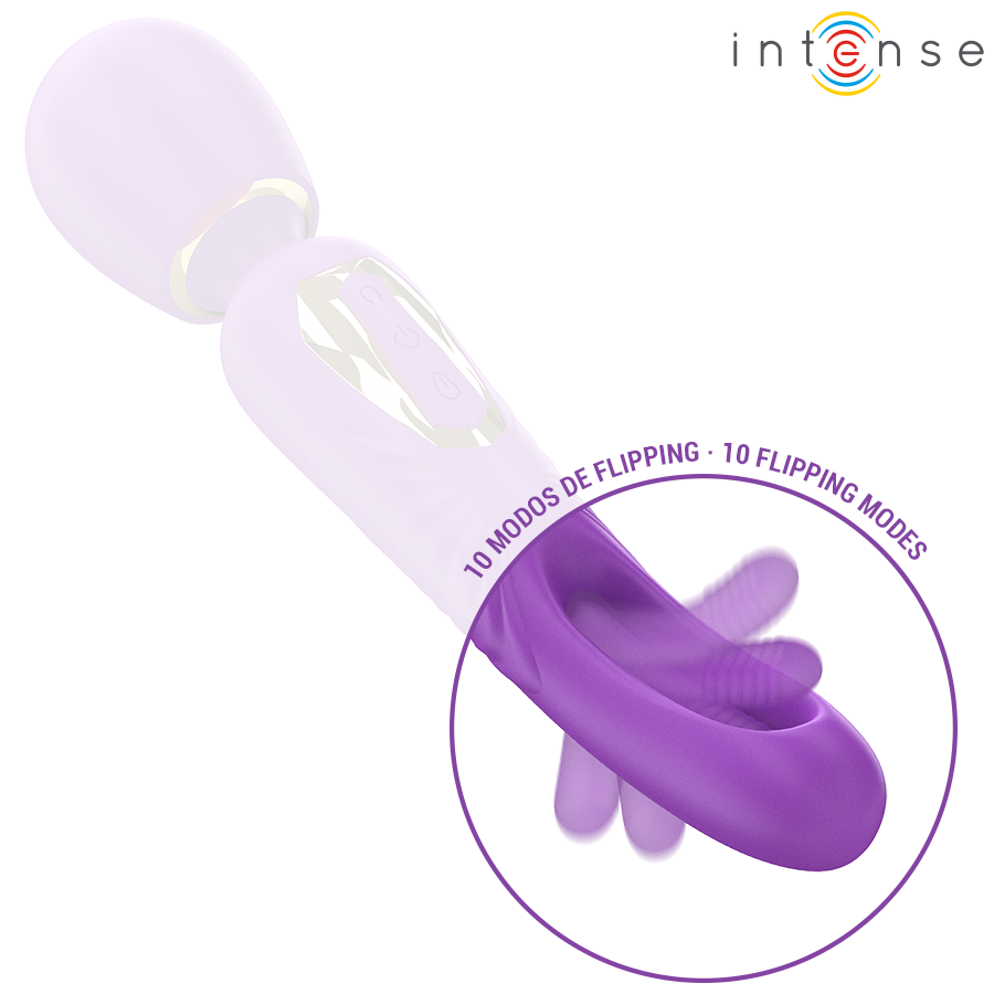 INTENSE - BACCHETTA VIBRANTE CHRISTY CON LINGUA MOBILE