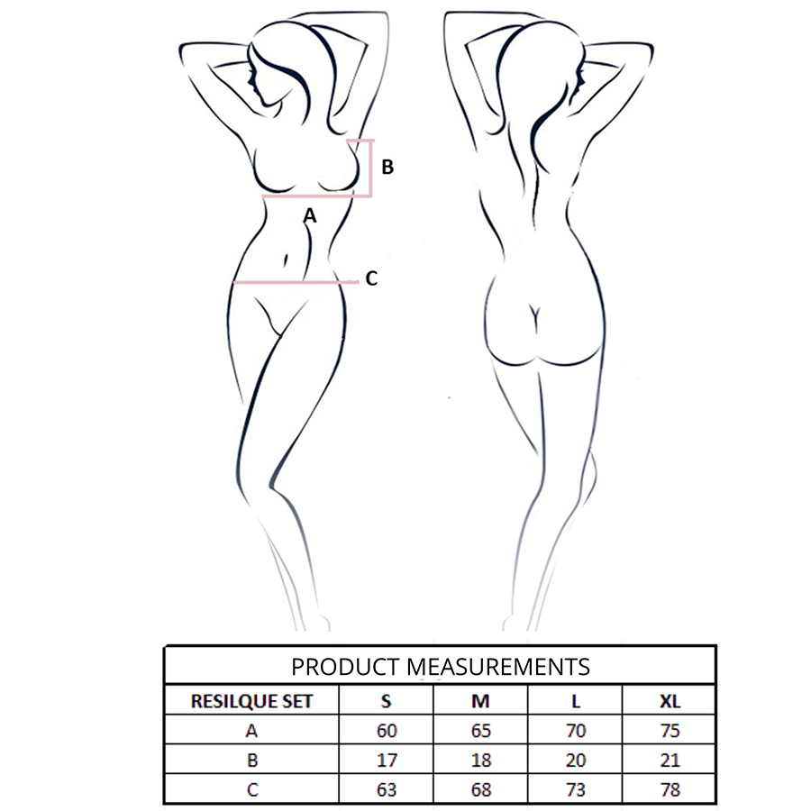 PASSION - RESILQUE REGGISENO + PERIZOMA ROSSO POMODORO S/M