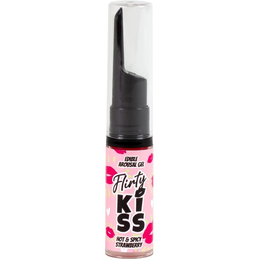 SECRETPLAY - GEL PER BACI CIVATRICI CON EFFETTI SESSUALI ORALI FRAGOLA E MENTA 2 x 8 GR