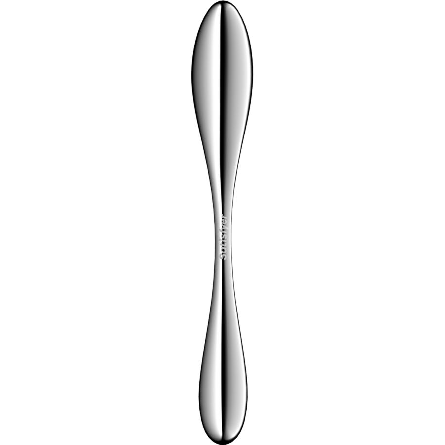 SATISFYER - DILDO A DOPPIA ESTREMITÀ IN ACCIAIO INOX STAR FORCE 3