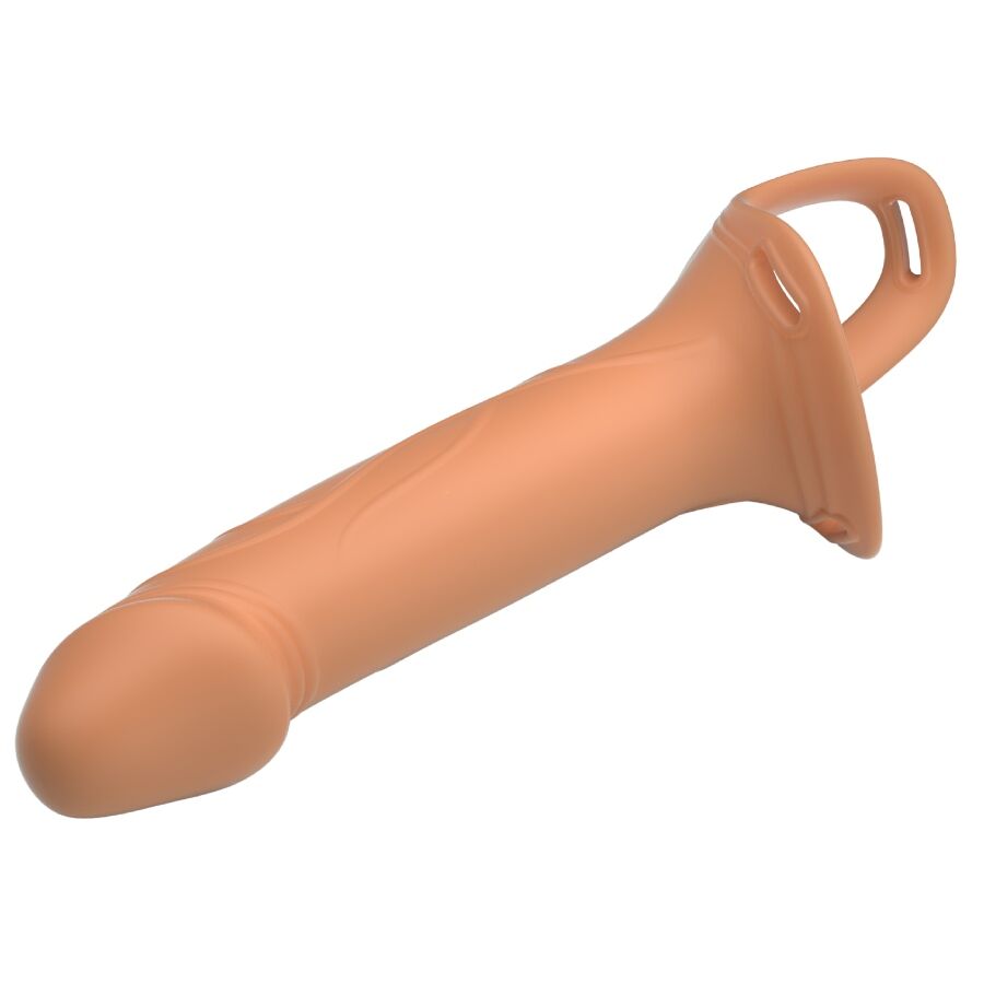 PRETTY LOVE - SLIP CON IMBRACATURA LANDON IMBRACATURA UNIVERSALE CON DILDO CAVO IN SILICONE DA 16,8 CM COLOR CARNE