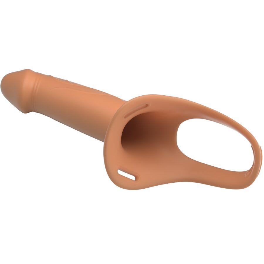 PRETTY LOVE - SLIP CON IMBRACATURA LANDON IMBRACATURA UNIVERSALE CON DILDO CAVO IN SILICONE DA 16,8 CM COLOR CARNE