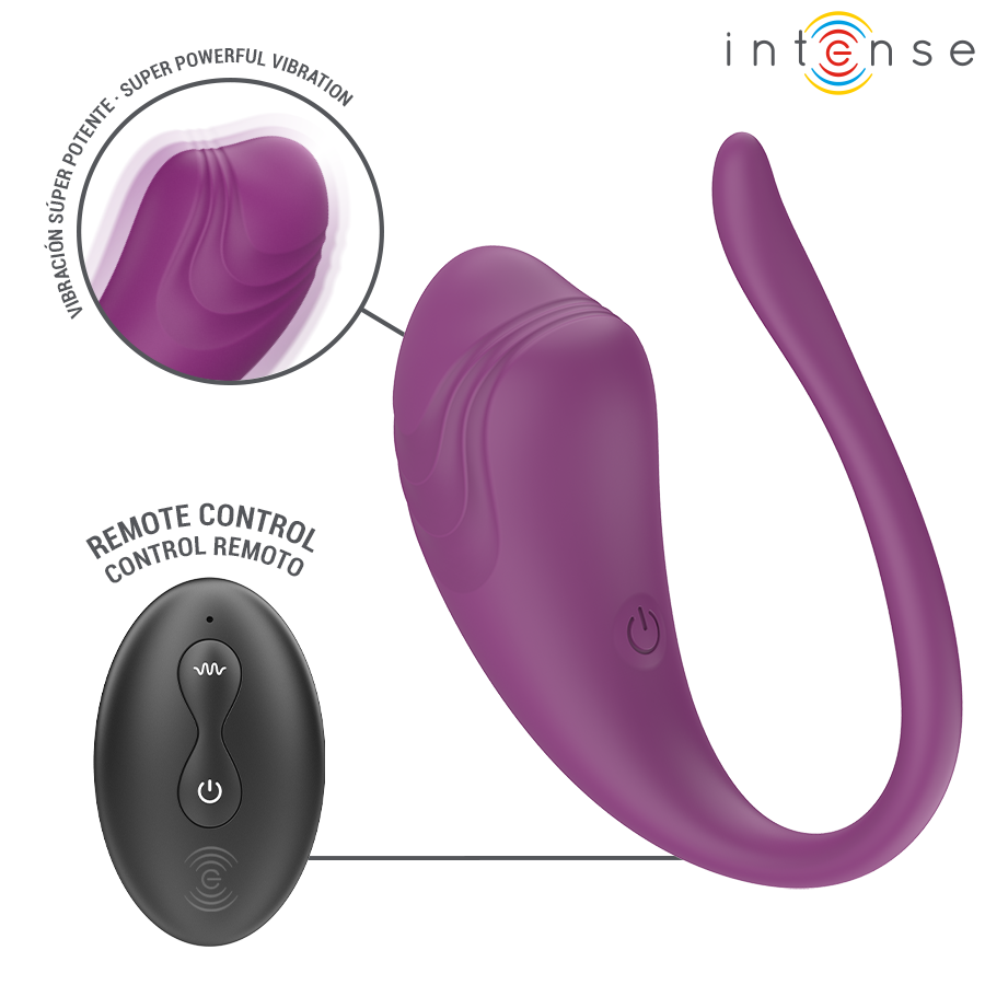 INTENSE - OLIVIA PURPLE UOVO VIBRANTE CON TELECOMANDO