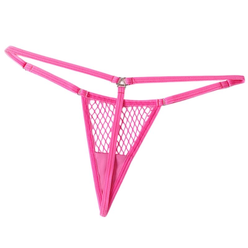 CHILIROSE - CR 4856 MICRO PERIZOMA REJILLA ROSA NEON L/XL