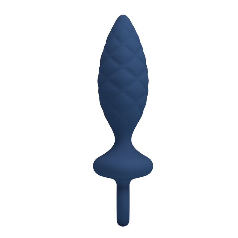 MR PLAY - PLUG ANALE TESTURIZZATO CON ANELLO BLU M
