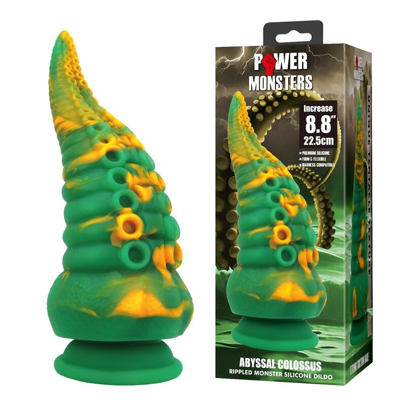 POWER MONSTERS - ABYSSAL COLOSSUS BICOLOR FANTASY DILDO IN SILICONE 22.5 CM Ø 6 CM