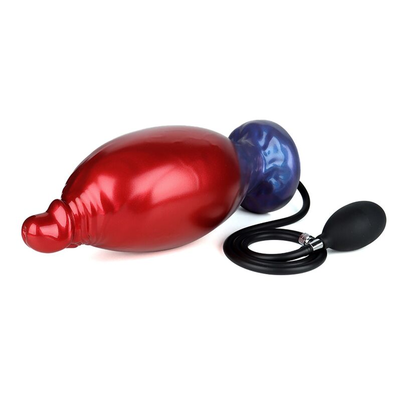 POWER MONSTERS - SHADOW BEHEMOTH DILDO GONFIABILE IN SILICONE BICOLORE 22 CM Ø 5 CM
