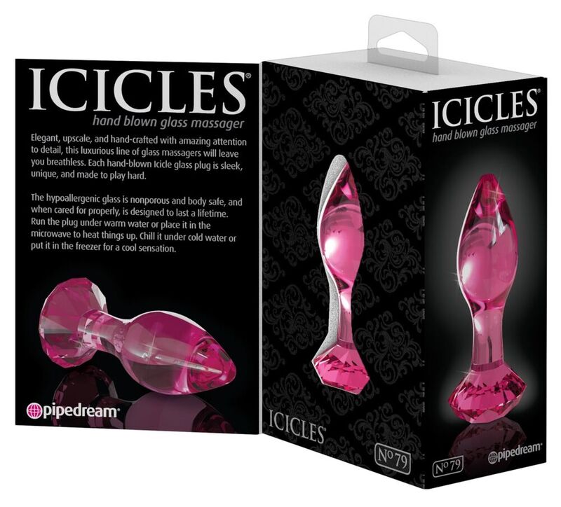 ICICLES - N. 79 TAPPO ANALE IN VETRO