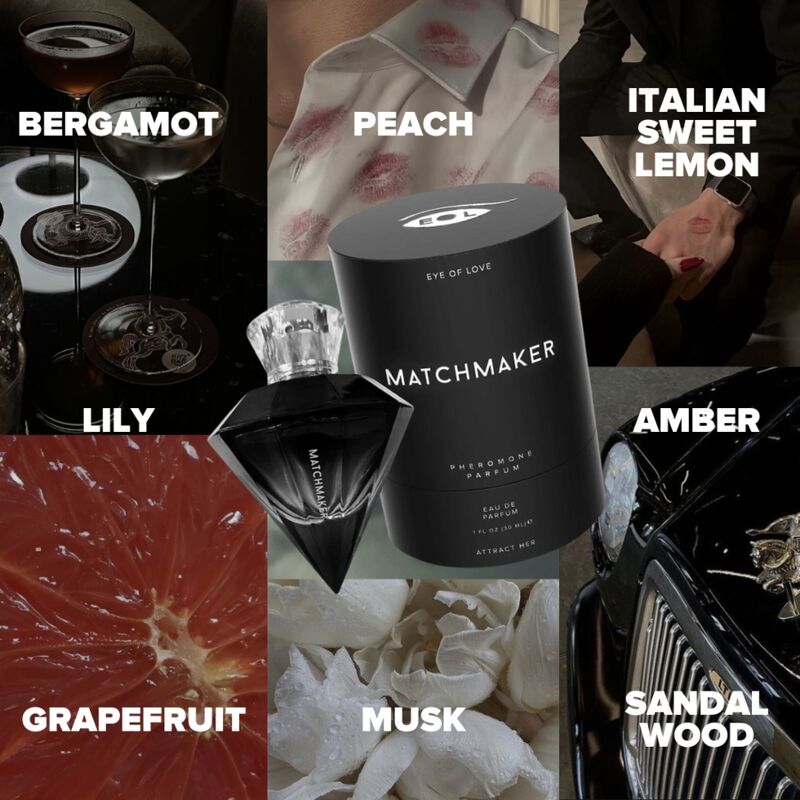 EYE OF LOVE - MATCHMAKER BLACK DIAMOND PROFUMO AI FEROMONI ATTRACT HER 30 ML