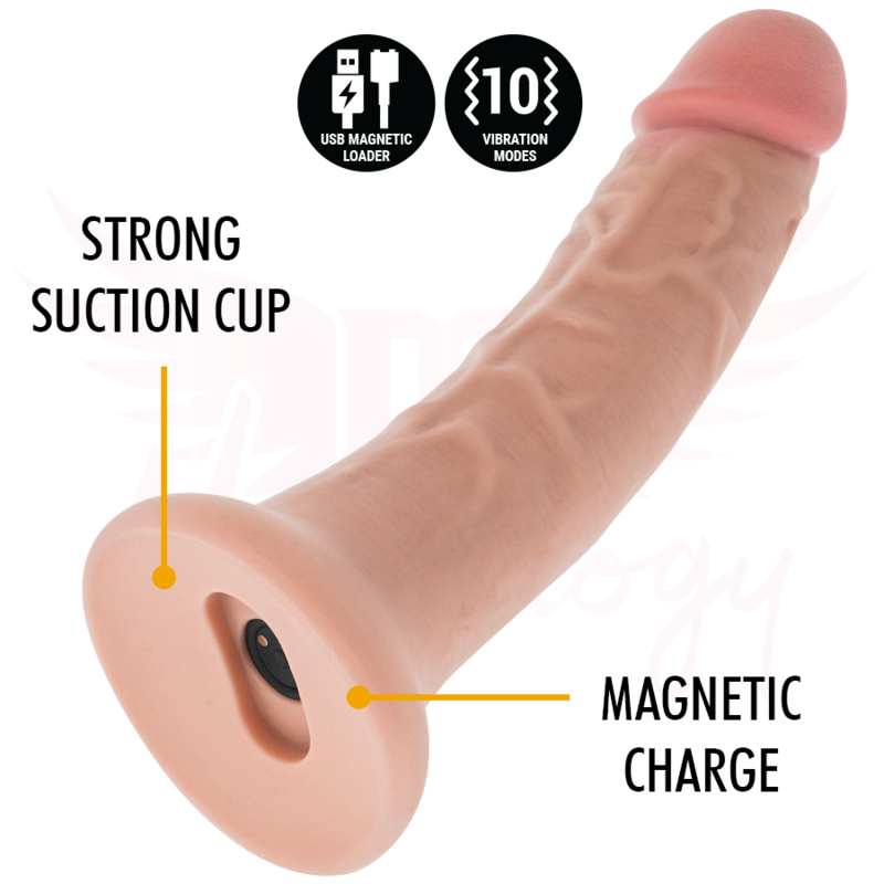 MYTHOLOGY - DILDO ORIGINALE ASHER M - VIBRATORE + TELECOMANDO CON TECNOLOGIA WIRELESS WATCHME