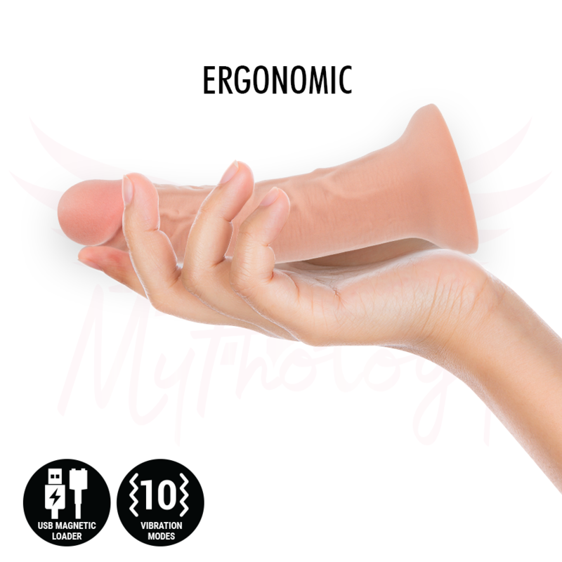 MYTHOLOGY - DILDO ORIGINALE ASHER S - VIBRATORE + TELECOMANDO CON TECNOLOGIA WIRELESS WATCHME