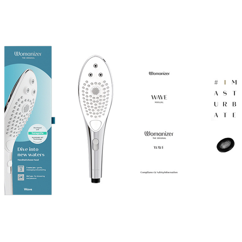 WOMANIZER - SOFFIONE DOCCIA STIMOLANTE CLITORIDEO WAVE CROMATO
