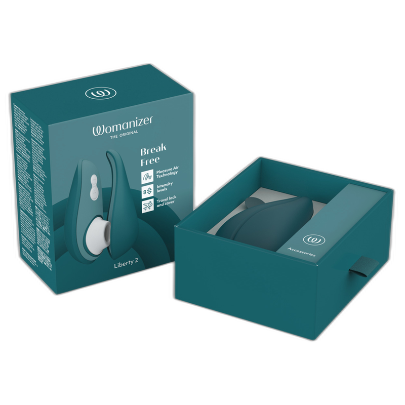 WOMANIZER - LIBERTY 2 STIMOLATORE CLITORIDEO E ASPIRAZIONE BLU