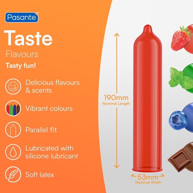 PASANTE - PRESERVATIVI GUSTO MIRTILLO BORSA 144 UNIT