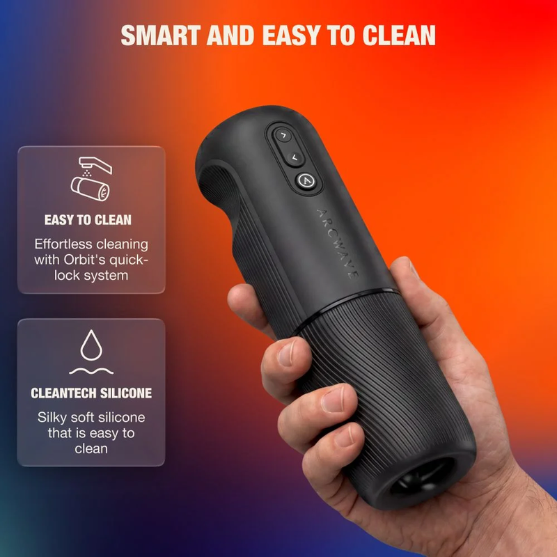 ARCWAVE - ORBIT MASTURBATORE MASCHILE ROTANTE A 360° CON CONTROLLO TRAMITE APP NERO