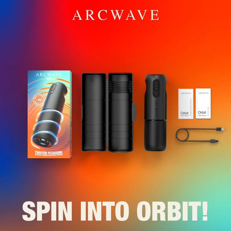 ARCWAVE - ORBIT MASTURBATORE MASCHILE ROTANTE A 360° CON CONTROLLO TRAMITE APP NERO