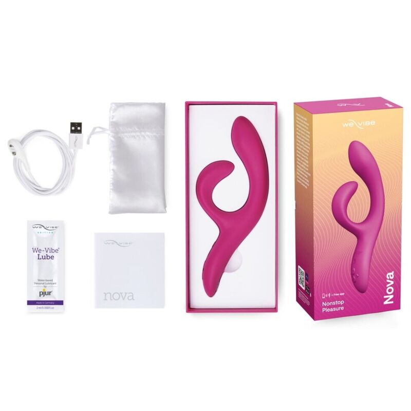 WE-VIBE - NOVA 2 VIBRATORE A CONIGLIO FLESSIBILE CON 10 MODALITÀ DI VIBRAZIONE E CONTROLLO TRAMITE APP VIOLA