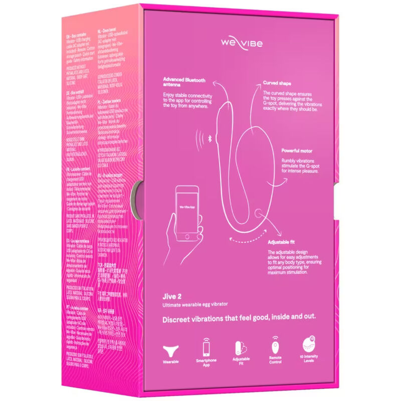 WE-VIBE - JIVE 2 VIBRATORE A UOVO INDOSSABILE ROSA ELETTRICO