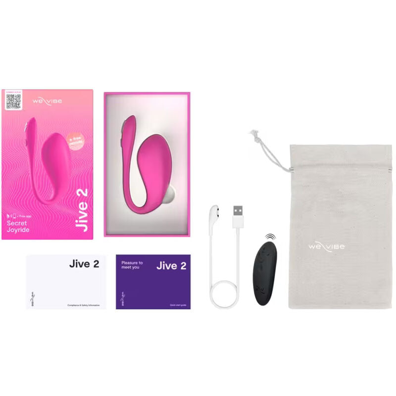 WE-VIBE - JIVE 2 VIBRATORE A UOVO INDOSSABILE ROSA ELETTRICO