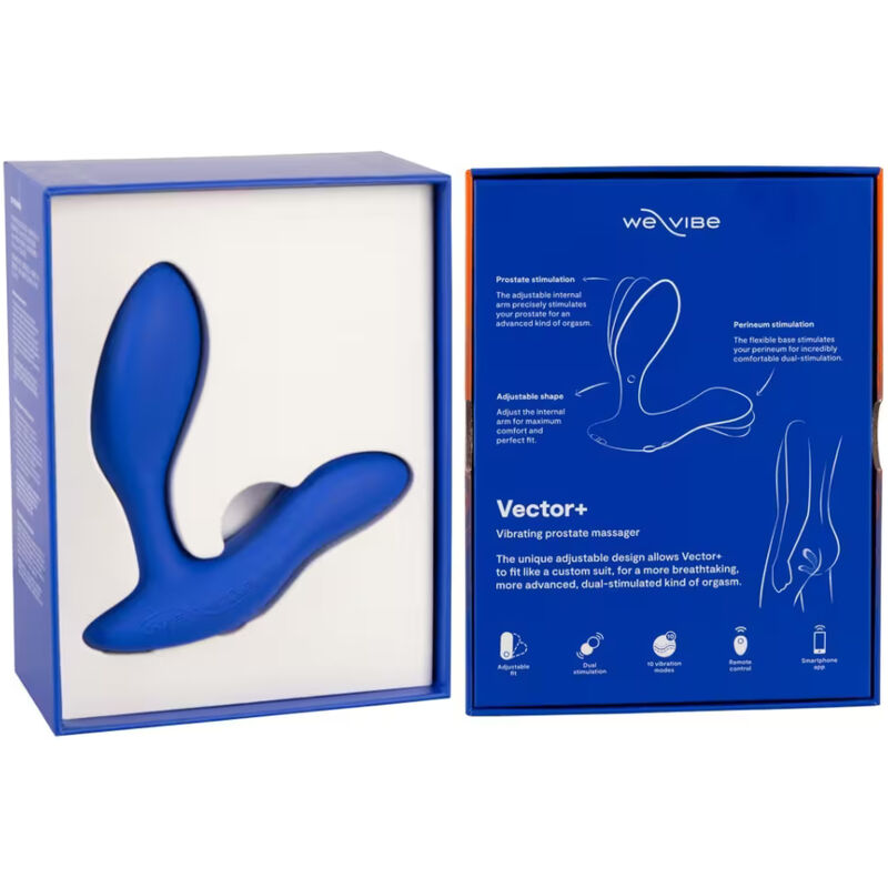 WE-VIBE - VECTOR+ MASSAGGIATORE PROSTATICO A DOPPIA STIMOLAZIONE BLU ROYAL
