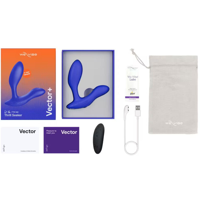 WE-VIBE - VECTOR+ MASSAGGIATORE PROSTATICO A DOPPIA STIMOLAZIONE BLU ROYAL