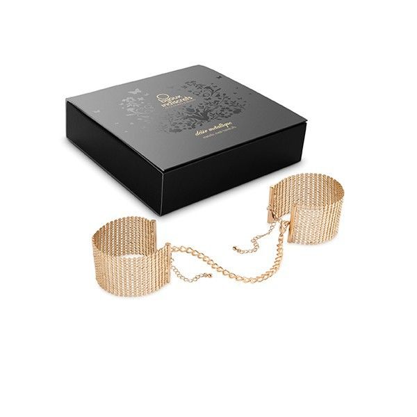 BIJOUX INDISCRETS - DÃSIR MÃTALLIQUE MANETTE IN RETE DI METALLO DORATO