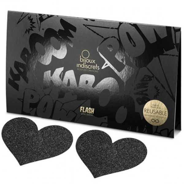 BIJOUX INDISCRETS - FLASH NERO TAGLI CAPEZZOLI CUORE