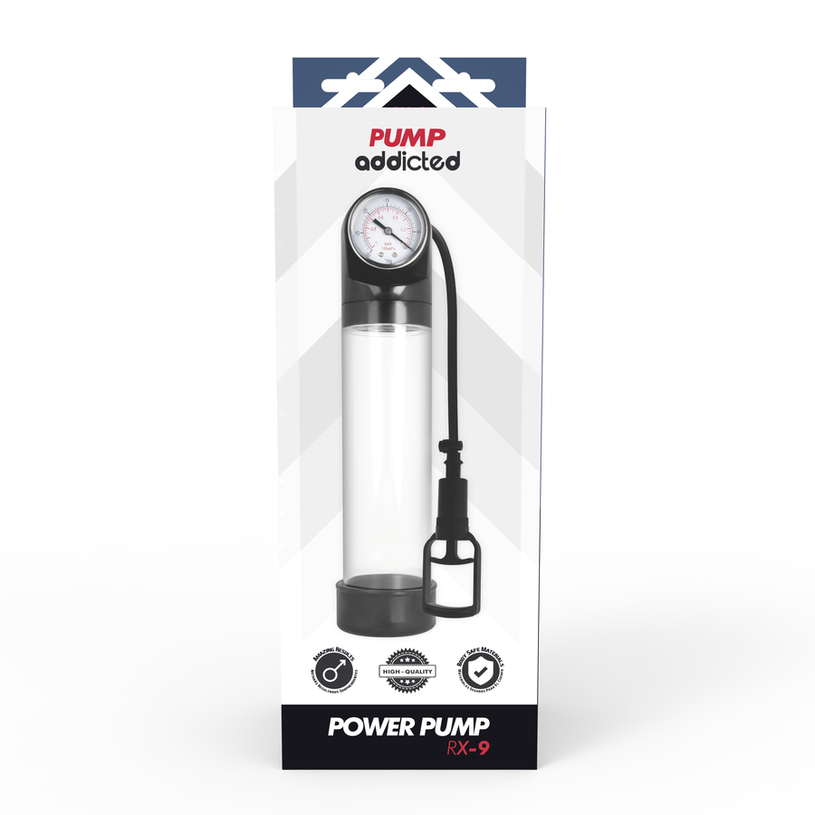 PUMP ADDICTED - POMPA DI EREZIONE TRASPARENTE RX9