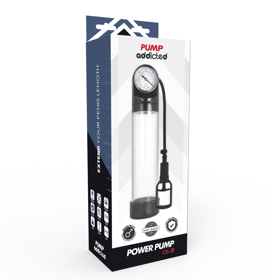 PUMP ADDICTED - POMPA DI EREZIONE TRASPARENTE RX9